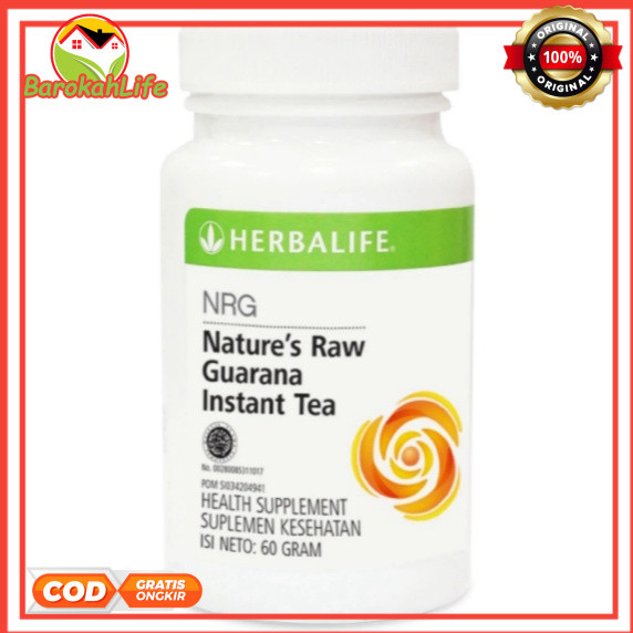 Herbalife Original LEPAS LABEL - Herballife Promo Teh NRG Asli 0ri 1 Botol Exp 2028