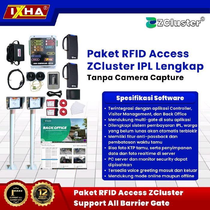 READY Paket RFID Access untuk portal Perumahan dgn IPL  ZCluster Asli Tanpa Portal Barrier Gate - Ta