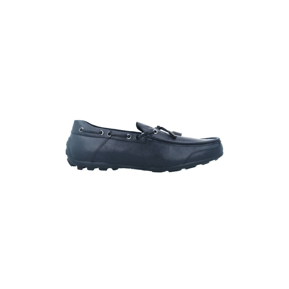 Bocorocco U. Falco Cal 307 Nero - Sepatu Loafers Pria Bahan Kulit Asli