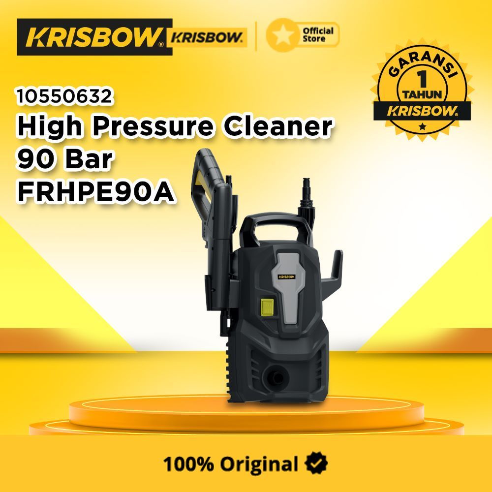 Krisbow High Pressure Cleaner Home Use 90 Bar 1000 watt Frhpe90A Mesin Cuci Steam Serbaguna Alat Pem