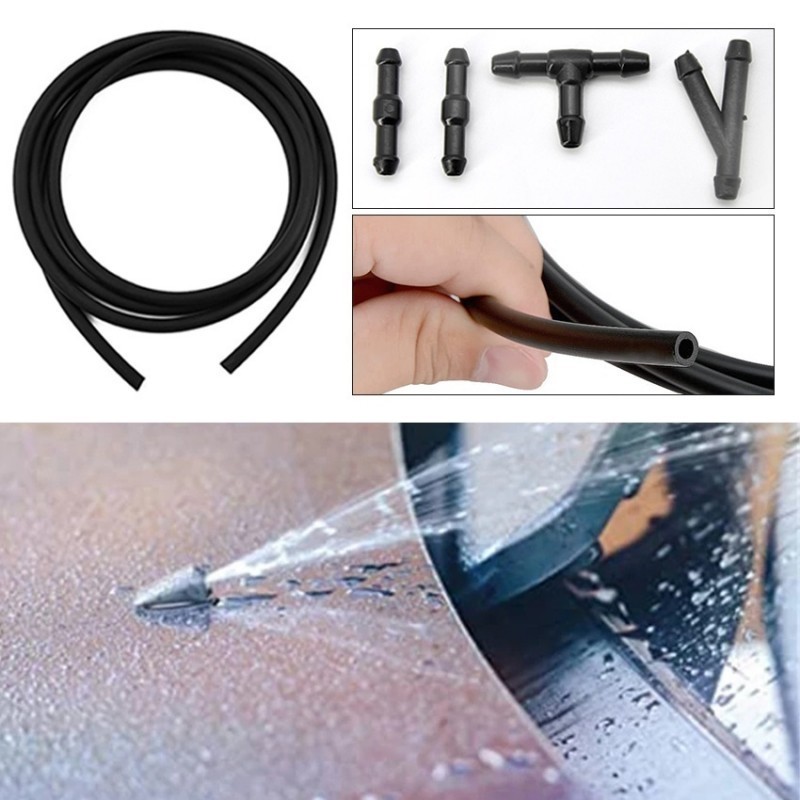 1set Selang Nozzle Wiper Mobil 2 Meter Selang Air Wiper Mobil Universal Sambungan Selang Wiper Mobil