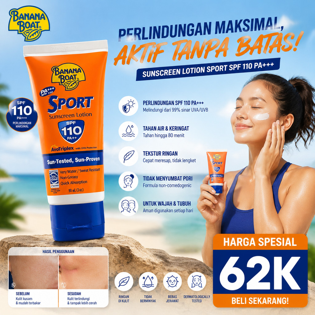 [CLEARANCE SALE]Banana Boat Sport Ultra Sunscreen SPF110+ 90ml/BANANA BOAT Sunscreen Sunblock SPF 50