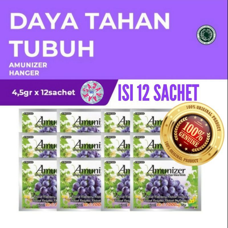Kaluna|| AMUNIZER Vit C 1000mg isi 12 SACHET