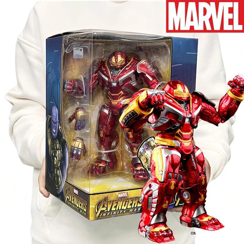 26cm LED ZD Original Iron Man Hulkbuster MK44 Thanos  Anniversary Memorial Collect Model Action Figu
