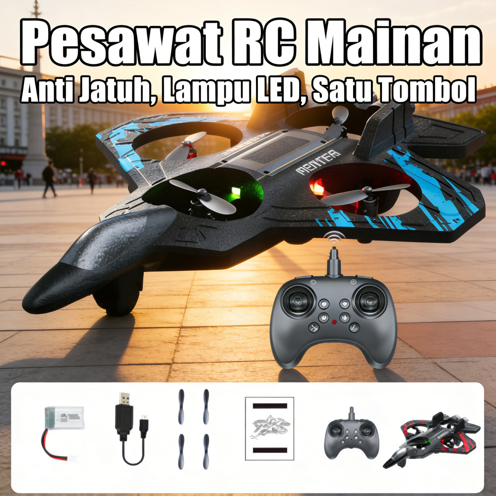 Mainan Pesawat Terbang Toy Rc Airplane Foam Glider Airplane Led Pesawat Pesawat Pesawat Airplane Rem