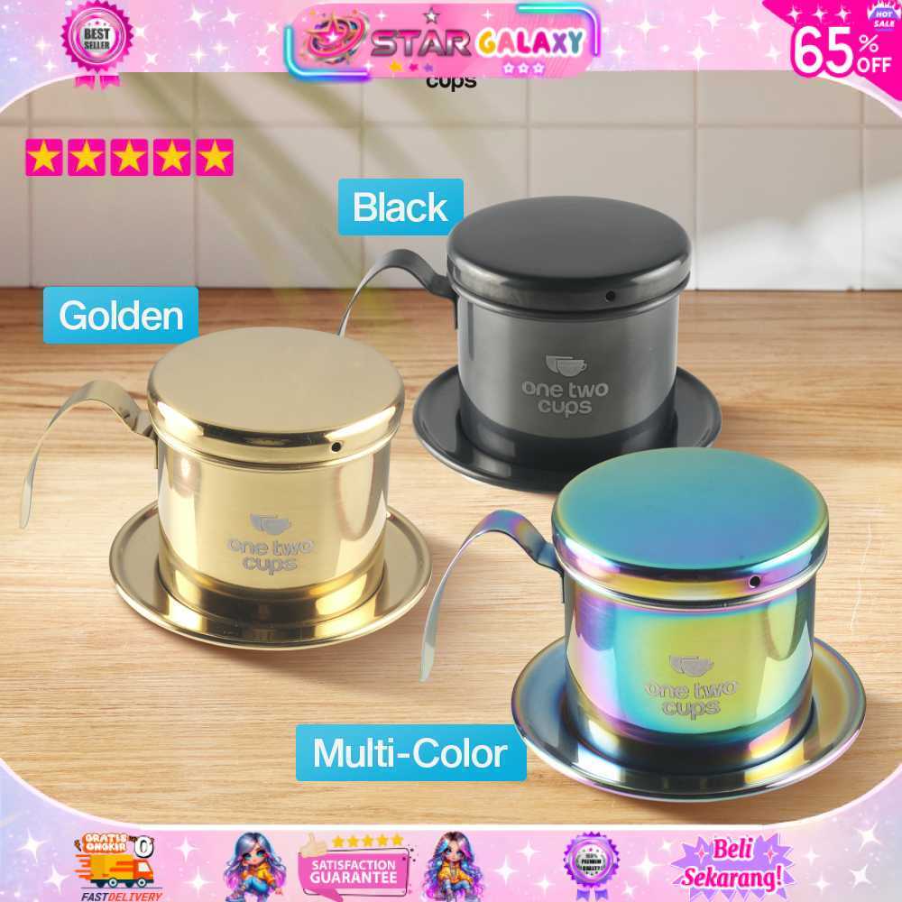 [STARGALAXY.ID] ONE TWO CUPS VIETNAM DRIP PF-304 BEST SELLER 120ML Saringan Kopi Sekrup Anti Ampas R
