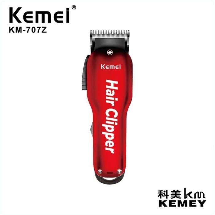 KEMEI 707Z Alat Cukur Listrik Kemei 707Z Merah Tanpa Kabel KM-707Z Rechargeable Hair Clipper Mesin R