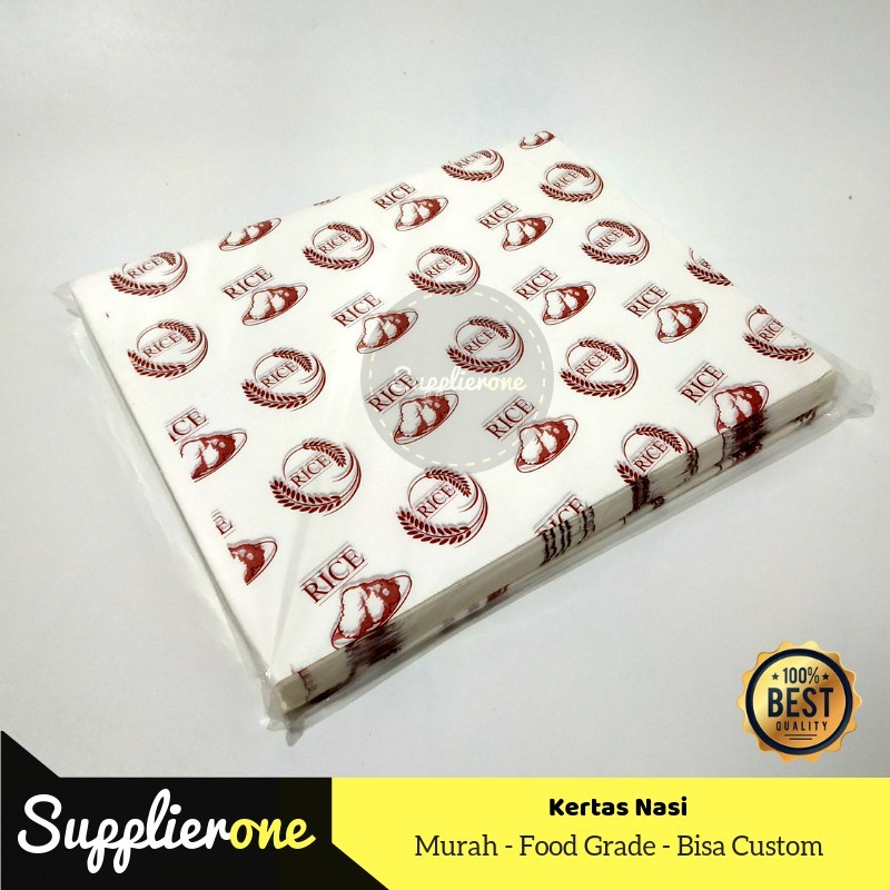 Kertas Nasi, Kertas Pembungkus Nasi, Kertas Nasi KFC, Wadah Nasi , Kertas Wrapping Nasi