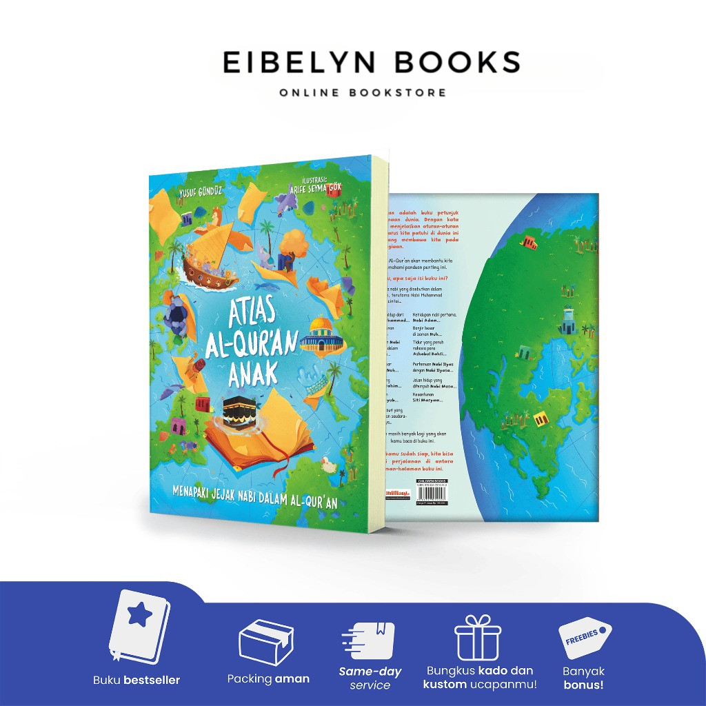 Buku Atlas Al-Quran Anak - Menapaki Jejak Nabi dalam Al-Quran | Brilliant Books