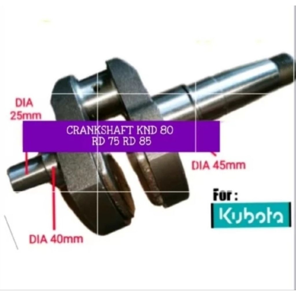 Askruk Kruk As Crank Shaft Kubota RD85