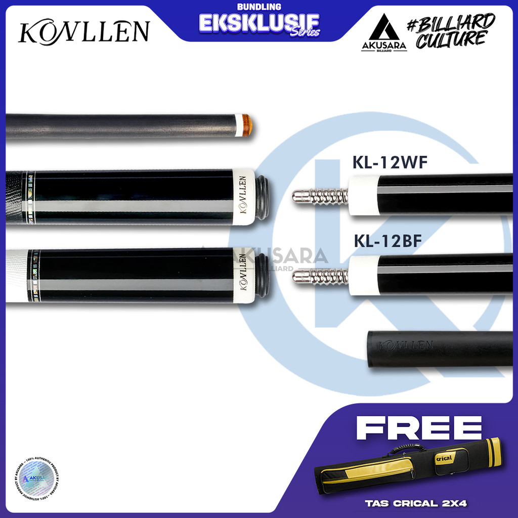 Stik Billiard Konllen KL-12F Stik 12.5mm Carbon Fiber Cue