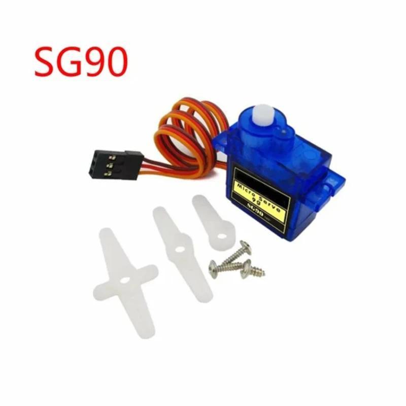 3/5/10/20/50/100PCS/Lot SG90 360 Servo 9g Steering Gear 25cm Servo Steering Gear For RC Helicopter A