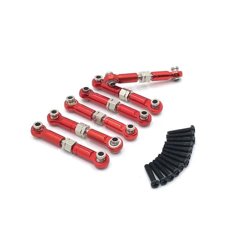 Metal Upgrade Retrofit 6PCS Connecting Rod For HuanSu HS18301 18302 18311 18312 18321 18322 RC Car P