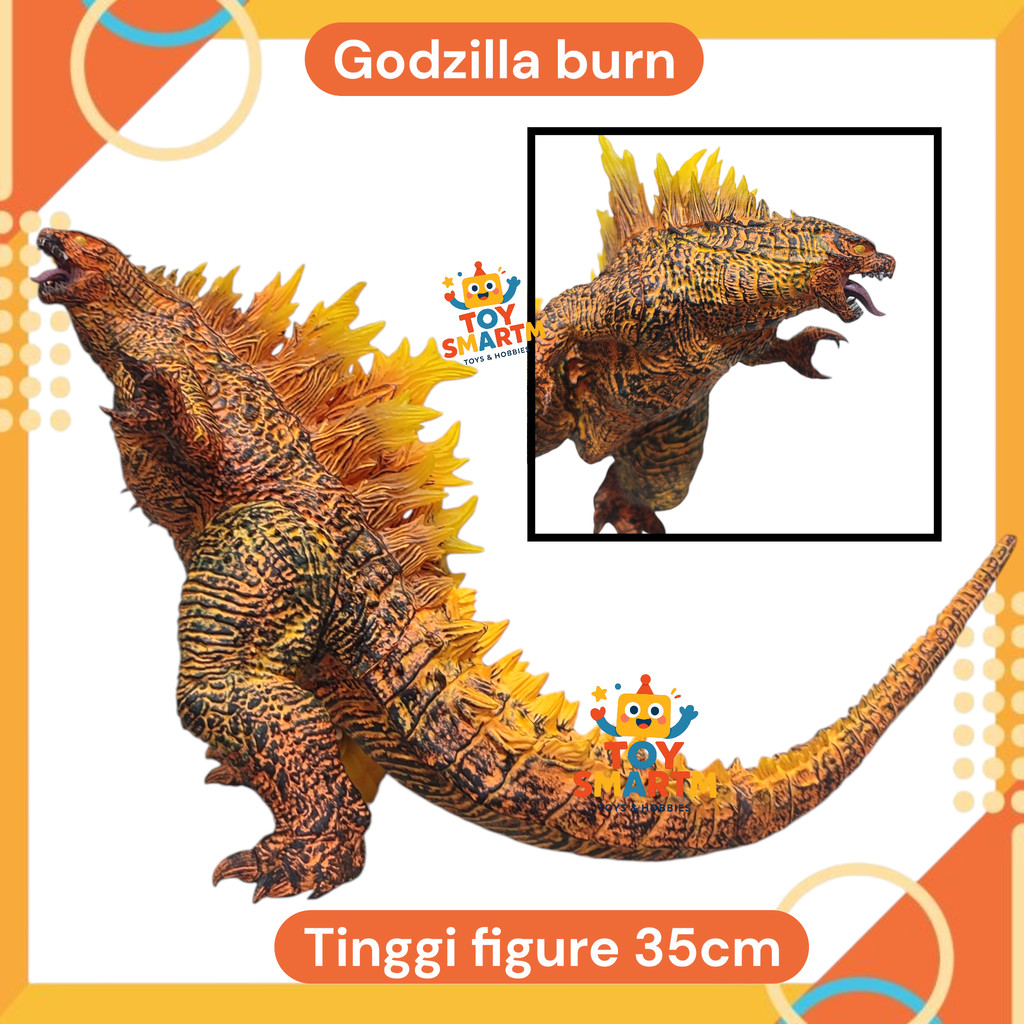 Mainan Godzilla Burning Action Figure Monster ultraman Burning