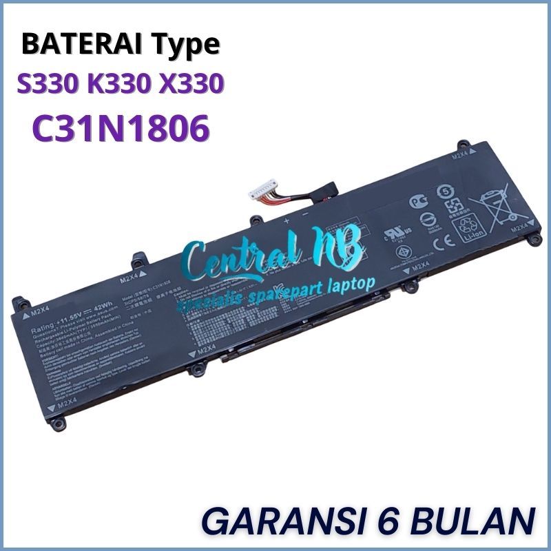 Baterai Laptop ASUS VivoBook S13 S330 S330U S330UA S330F S330FA - C31N1806 -CNB