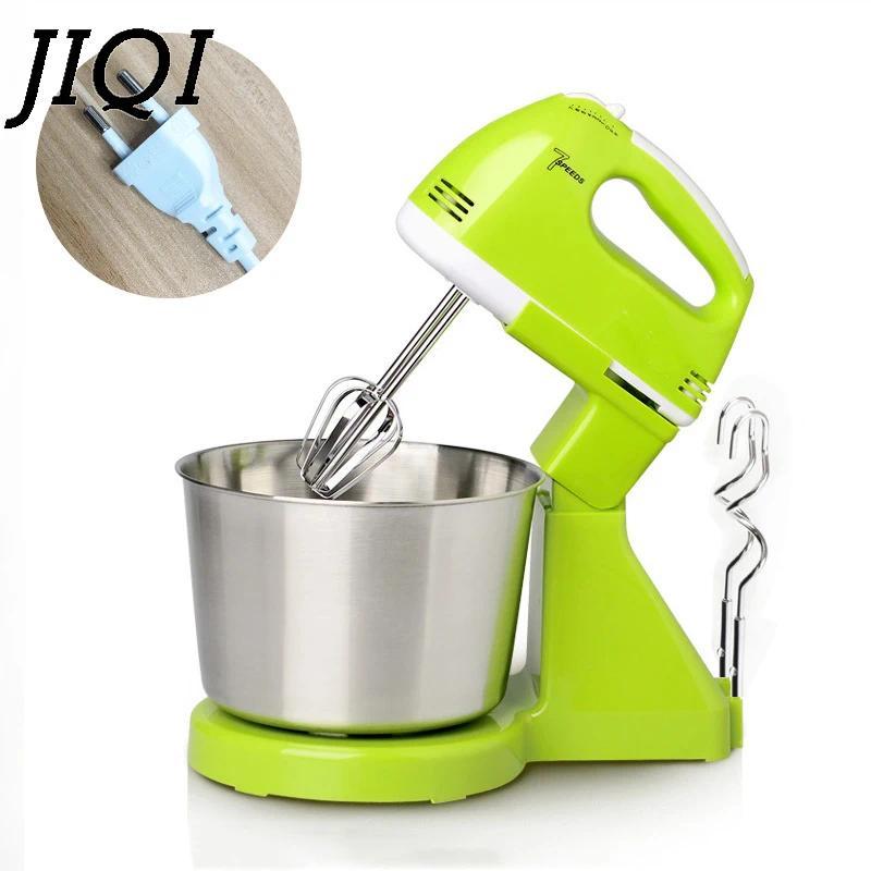 JIQI 7 Files Dough Mixer Egg Beater Food Blender Kitchen Electric Food Processor hand held cream mil