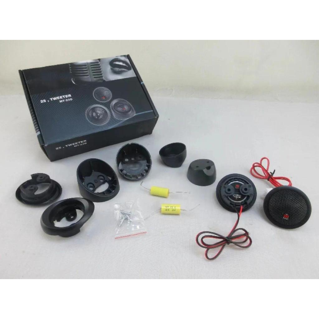 2PCS  Car Speaker soft dome Tweeter 25mm Neodymium Horn  4 Ohm Tweeter Head Auo Mofication Speaker T