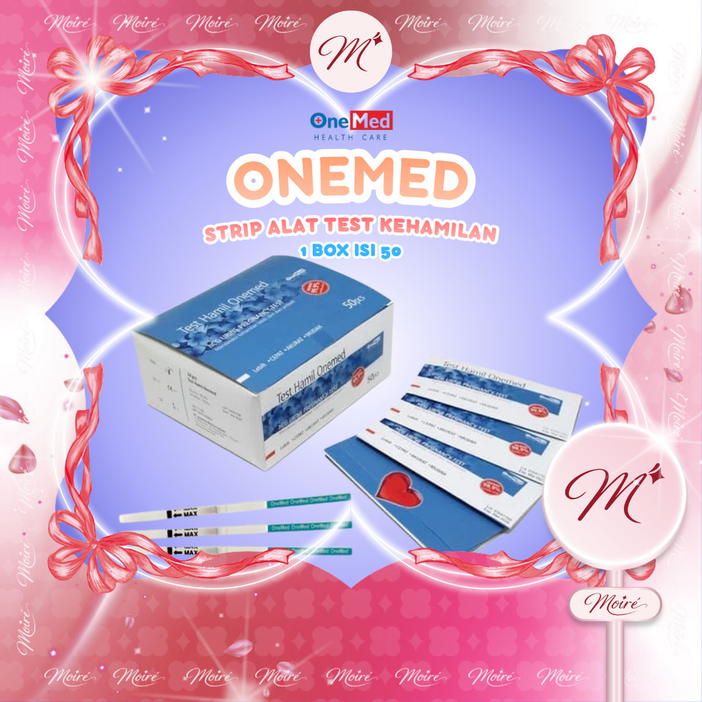 Onemed Alat Test Kehamilan Test Pack Kandungan 1 Box isi 50 Strip
