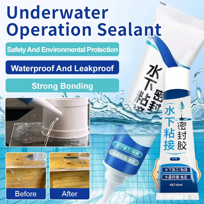[Anti Bocor]Sealant bawah air/menyumbat kebocoran dan memperbaiki kebocoran tangki ikan/ tahan air L