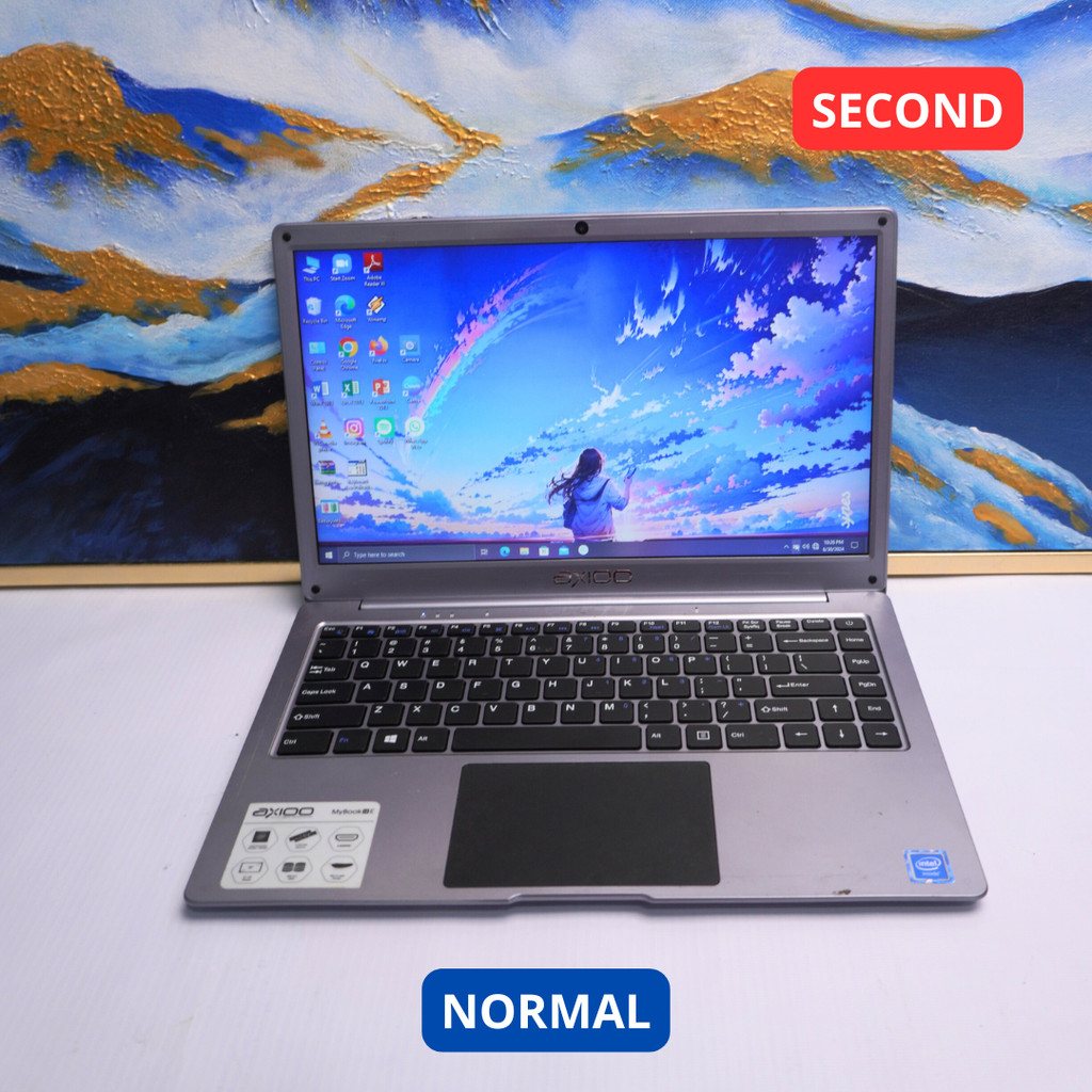 AXIOO MYBOOK 14E CELERON N4000 4 GB (14") LAPTOP SECOND ORIGINAL SINAR MUTIARA CELL