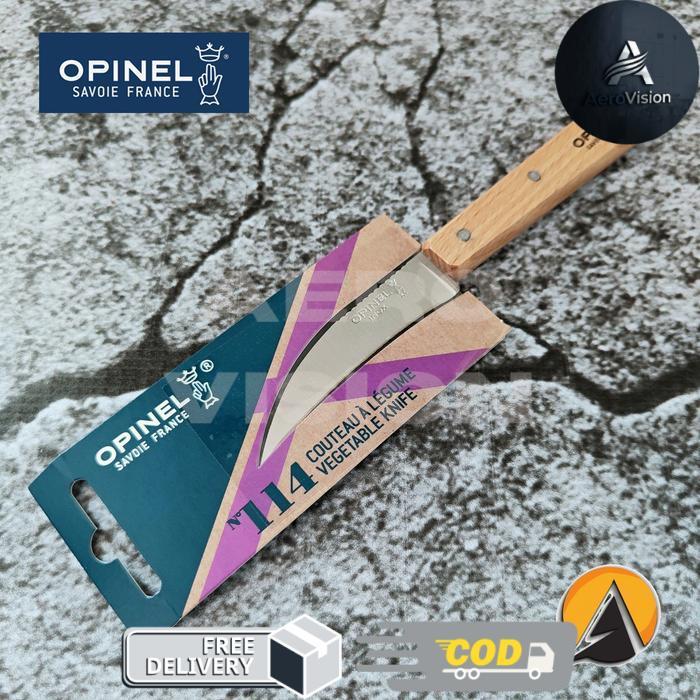 Pisau Shaping peeling turning knife Opinel N°114 original - Natural