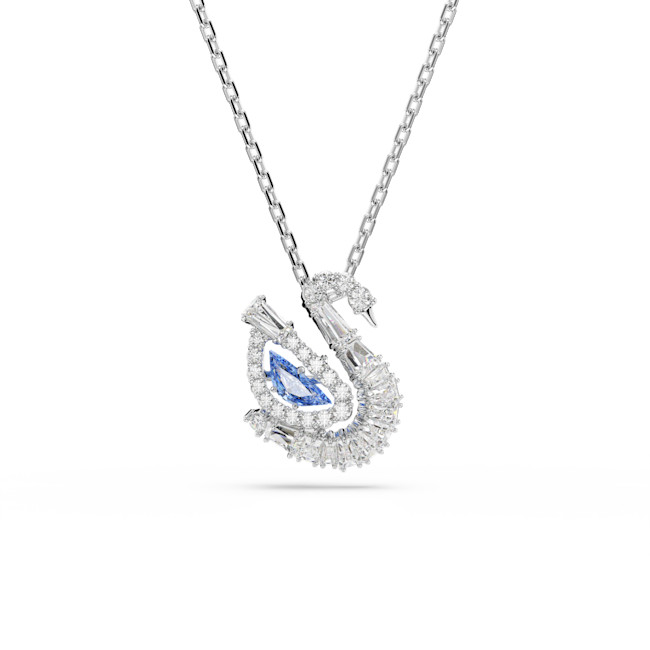 Swarovski - Swan pendant, Mixed cuts, Swan, Blue