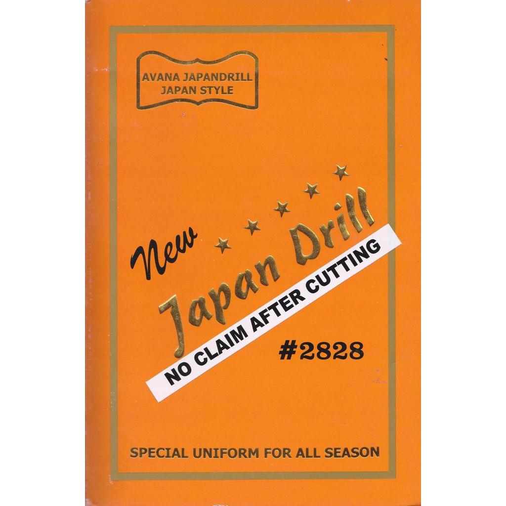 kain JAPAN DRILL AVANA bahan seragam, celana, kemeja. ecer permeter