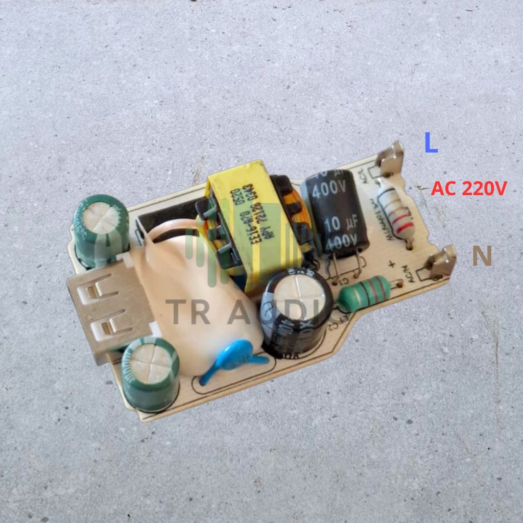 Modul Charger 5V 2A 1 USB Output Mesin Adaptor Power Supply Unit 220V