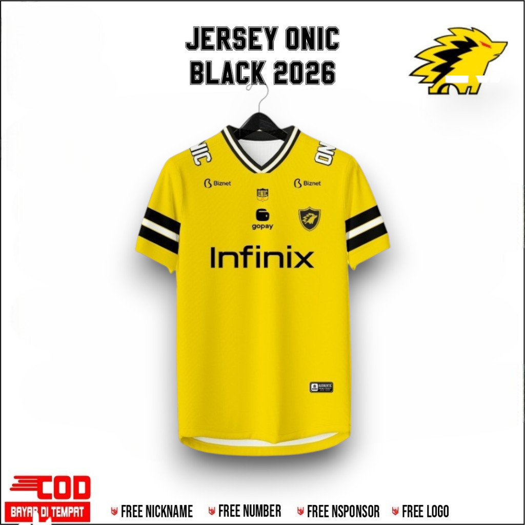 JERSEY BAJU KAOS ONIC ESPORTS TERBARU 2026 FULLPRINTING GRATIS NAMA