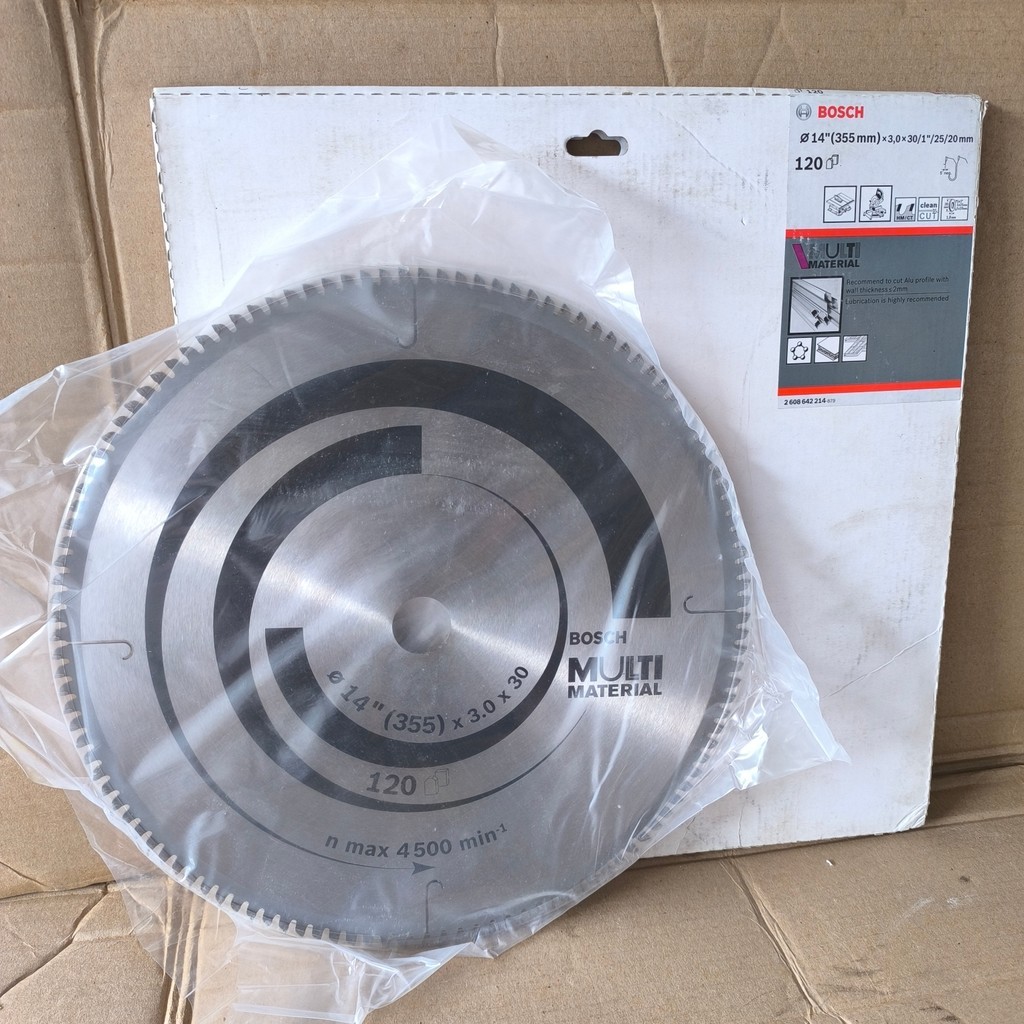 mata potong serba guna TCT Saw Blade 14" 120 Teeth BOSCH mata circular saw blade multimaterial mata 