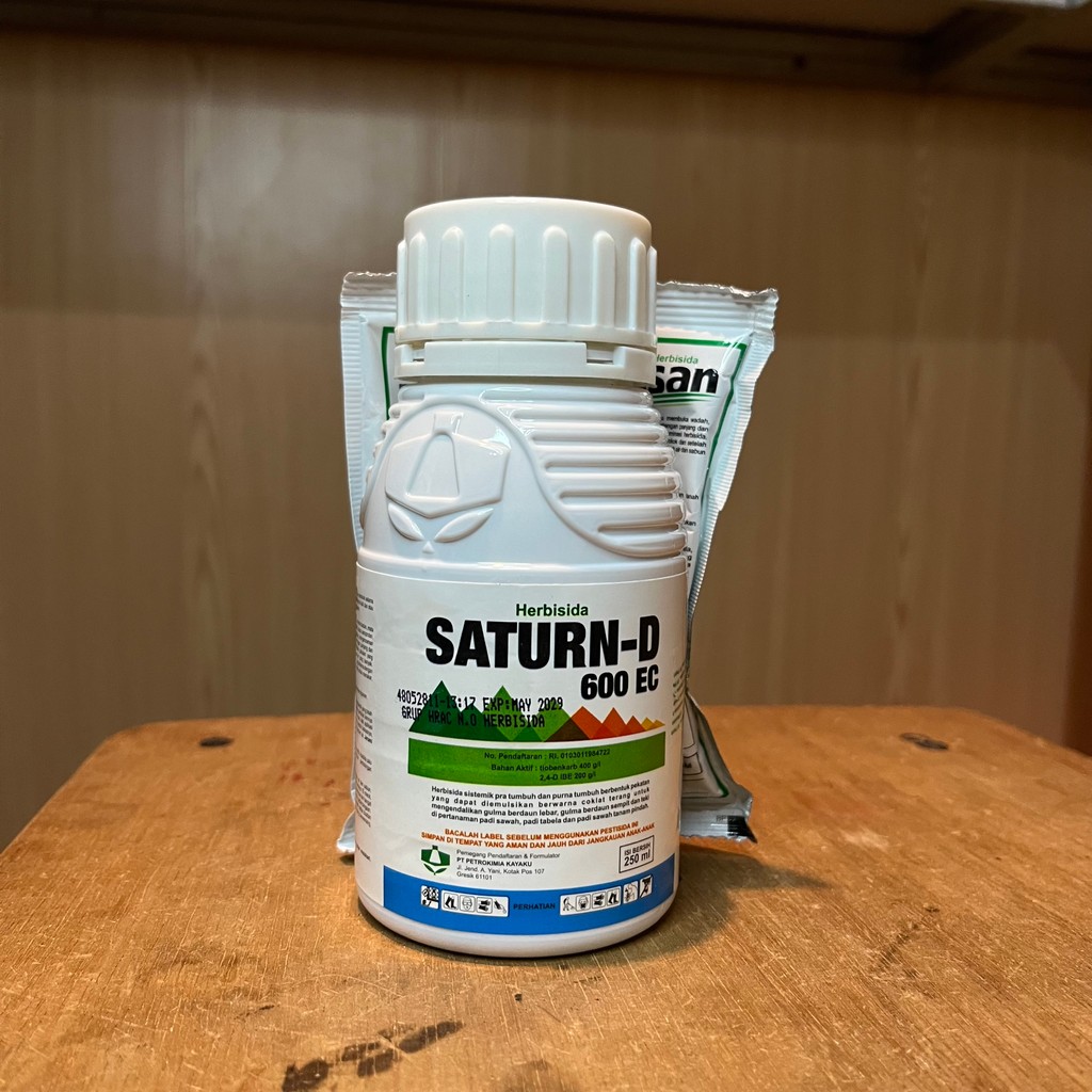 HERBISIDA SATURN-D 600EC  250 ML + HERBISIDA KISAN 10WP 25 GRAM