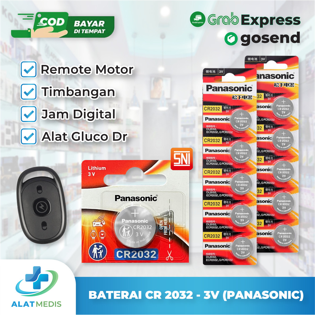 Baterai Batre Battery CR2032 /CR 2032 Panasonic Original