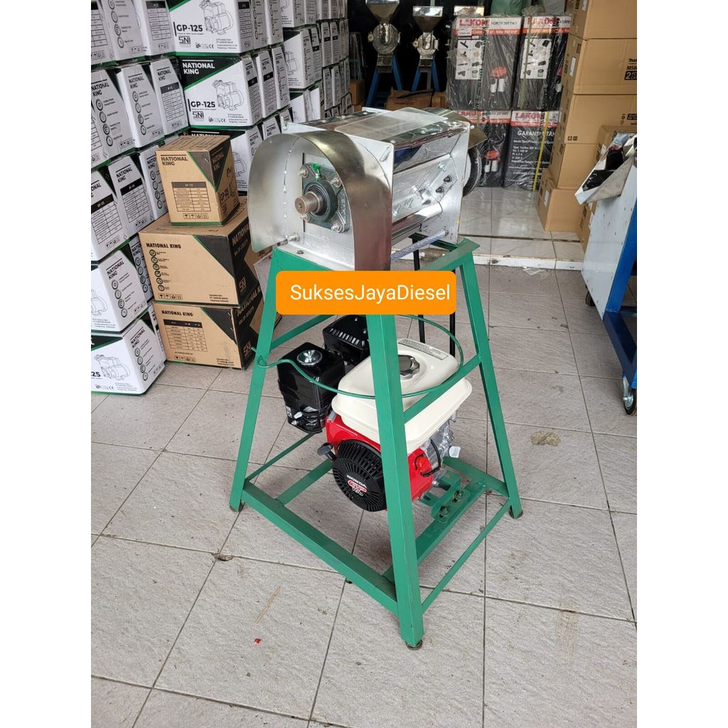 Mesin Parut  Kelapa,Singkong STAINLESS - Mesin Engine (Bensin) HONDA 5.5Hp