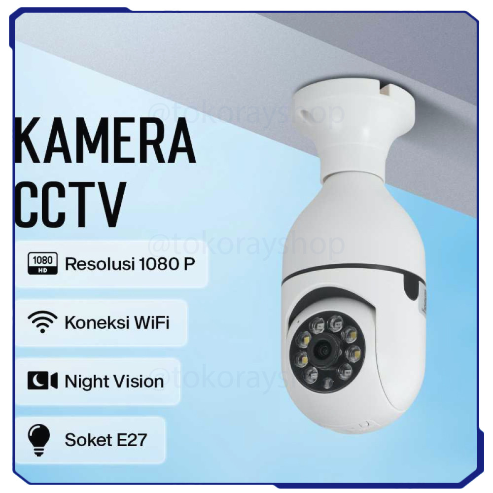 CCTV WiFi IP Camera Auto Tracking E27 2MP - YCC-365 Plus