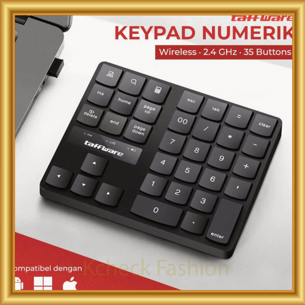 Keypad Numerik Multimedia Wireless 2.4GHz 35 Buttons -IT580