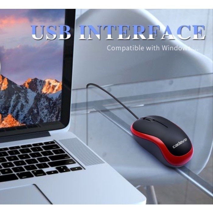 TERBARU Mouse Optical USB Termurah / Mouse Kabel Optikal Wired Kabel USB