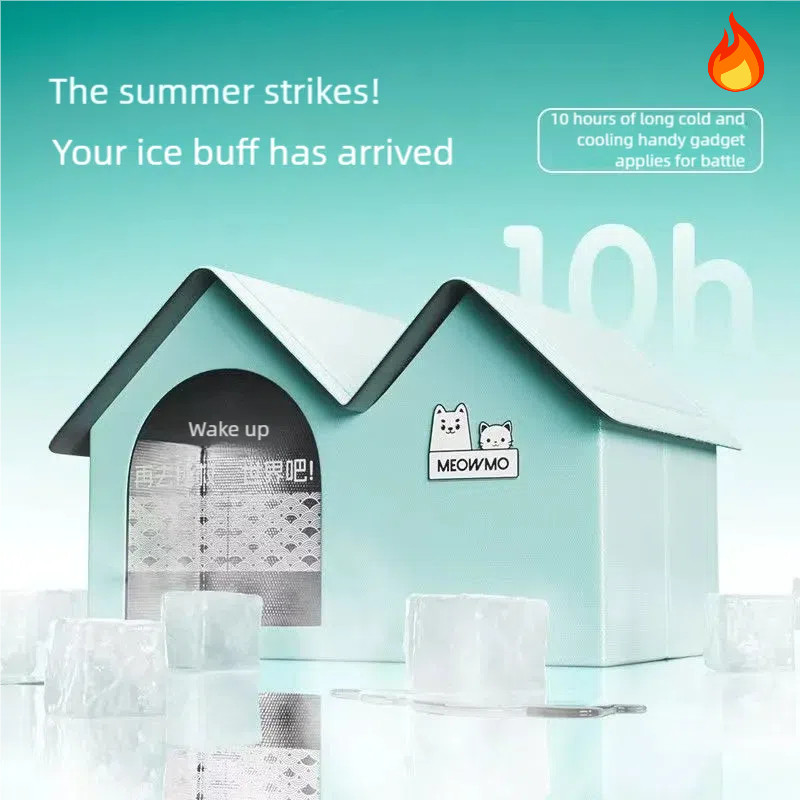 2025 Cat Air Contioning House With Frame Summer Cat Cooling House Cat Ice House Dog Ice House Dog Fo