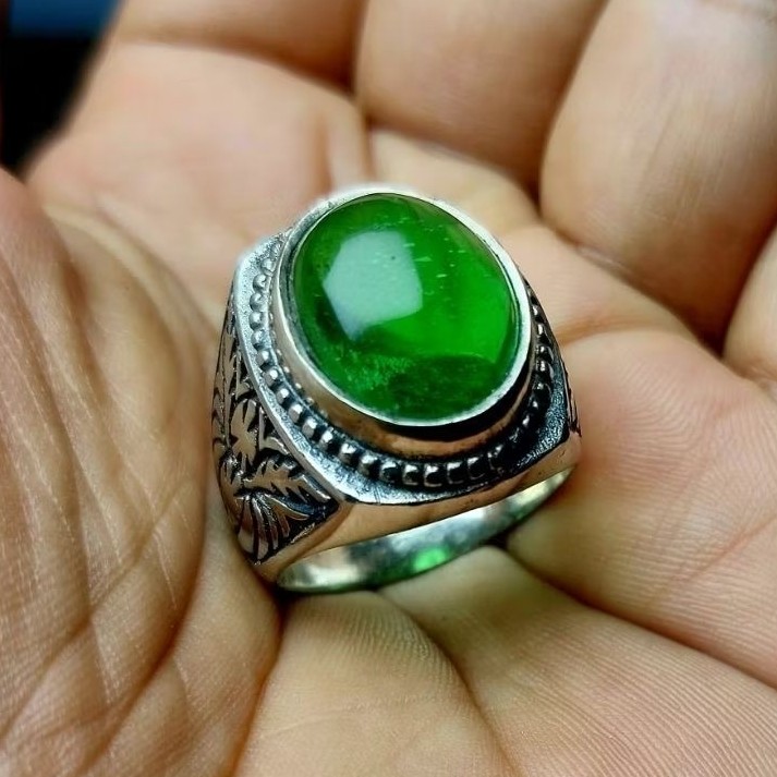 Cincin batu akik Zamkal zamrud kalimantan / cincin batu akik pria wanita #zamrud Aki dan Ring