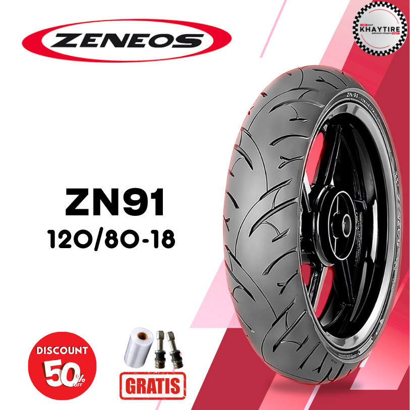 Ban Motor ZENEOS ZN91 120/80 RING 18 Tubeless