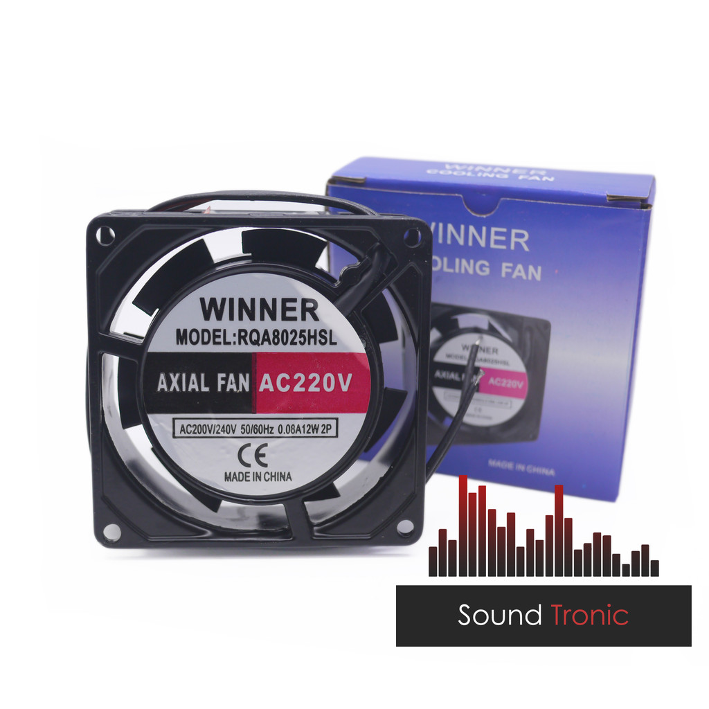 Winner AC Fan 8cm Rotary 6 Blade Axial 8025