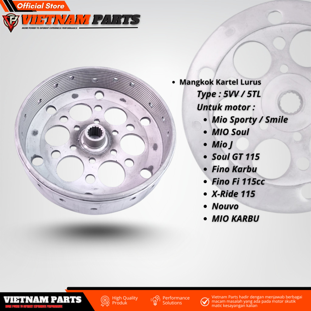 Mangkok Kartel Mio Sporty / Mio Smile Mangkok Kampas Ganda Costum kartel Lurus Nuovo Fino 115 Karbu!
