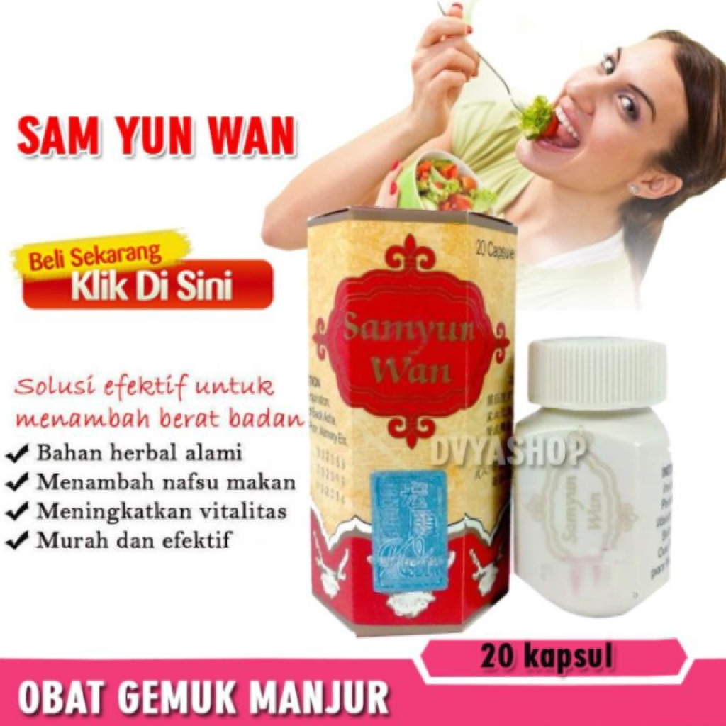 SAM YUN WAN ORIGINAL  Desamywan Samyuwan Samyunwan (NEW samyunwan) Obat Penggemuk Badan Bpom Gemuk B