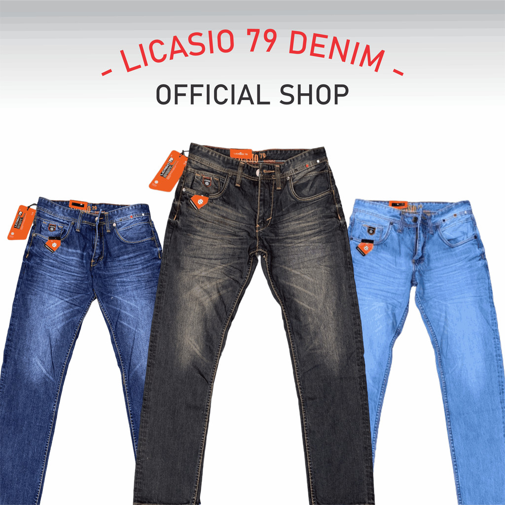 Licasio 79 Denim Celana Jeans Washing Pria