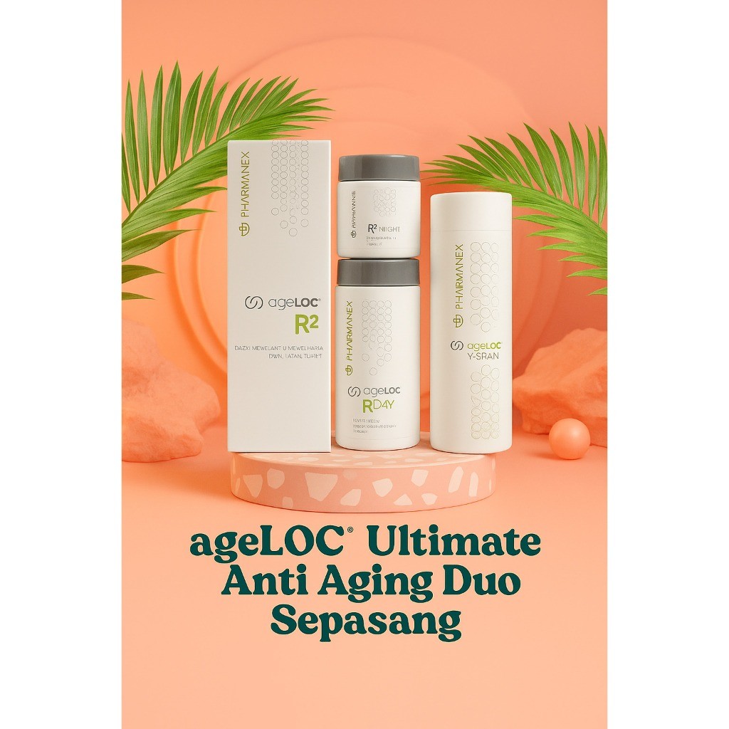 [ GLOW MART ] ageLOC® Ultimate Anti Aging Duo Sepasang YSpan R2 Nu Skin 1 SET ULTIMATE DUO