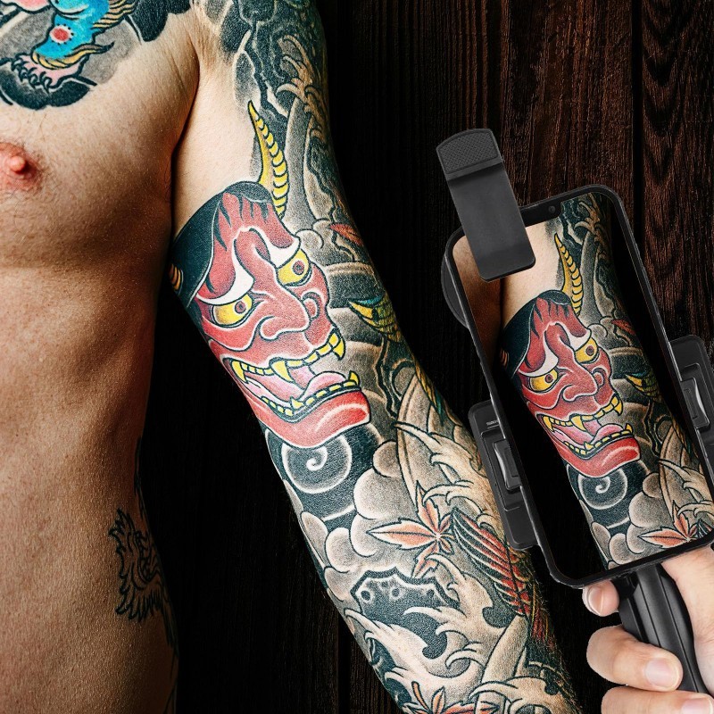 Cermin Ajaib Bidikan Vertikal LED Tattoo Photography Light 120 Manik LED CPL Filter Portable 3000mAh