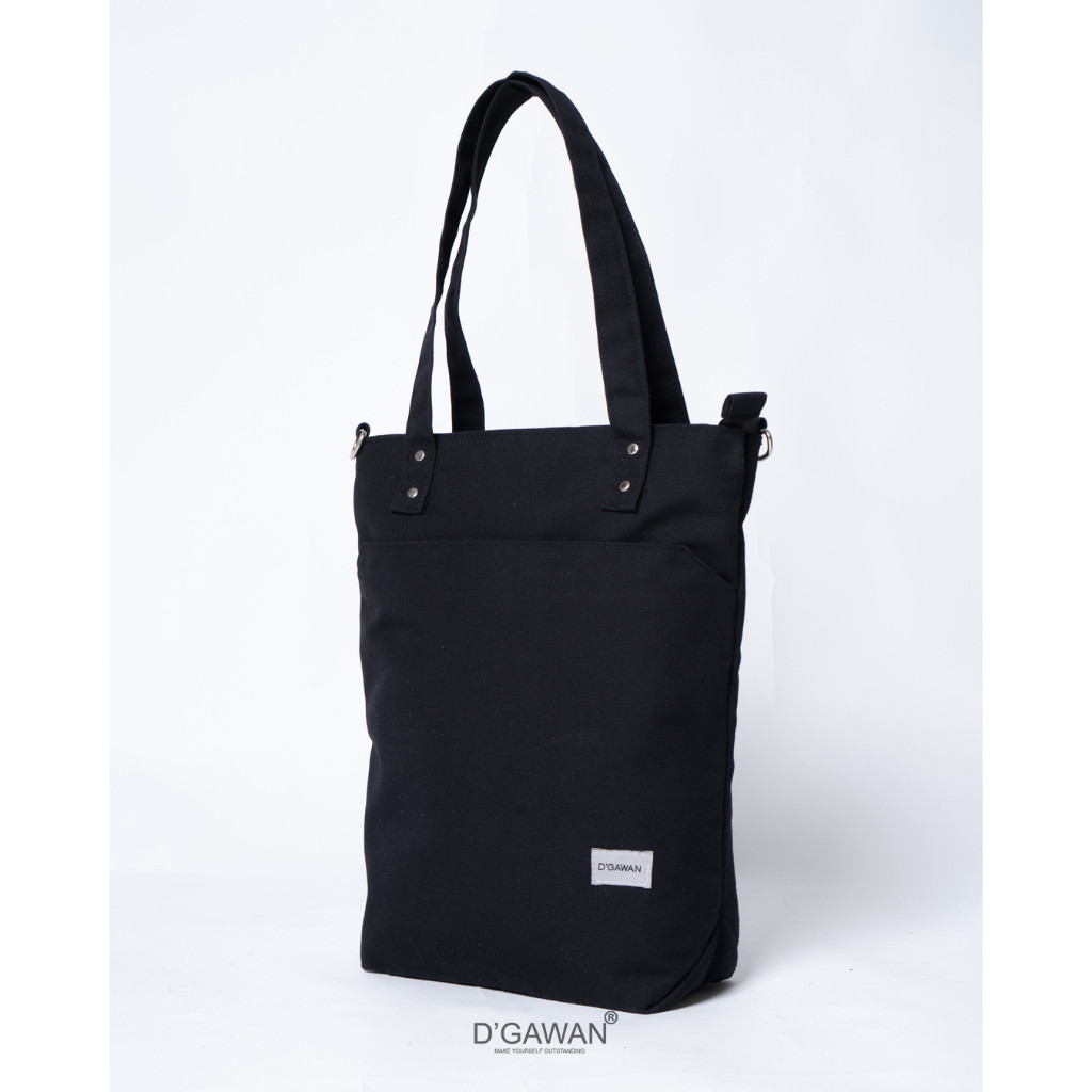 AAMARUI TOTEBAG DGAWAN Hitam Multifungsi Bahan Kanvas Premium Tas Kerja Unisex New Arrival Original 