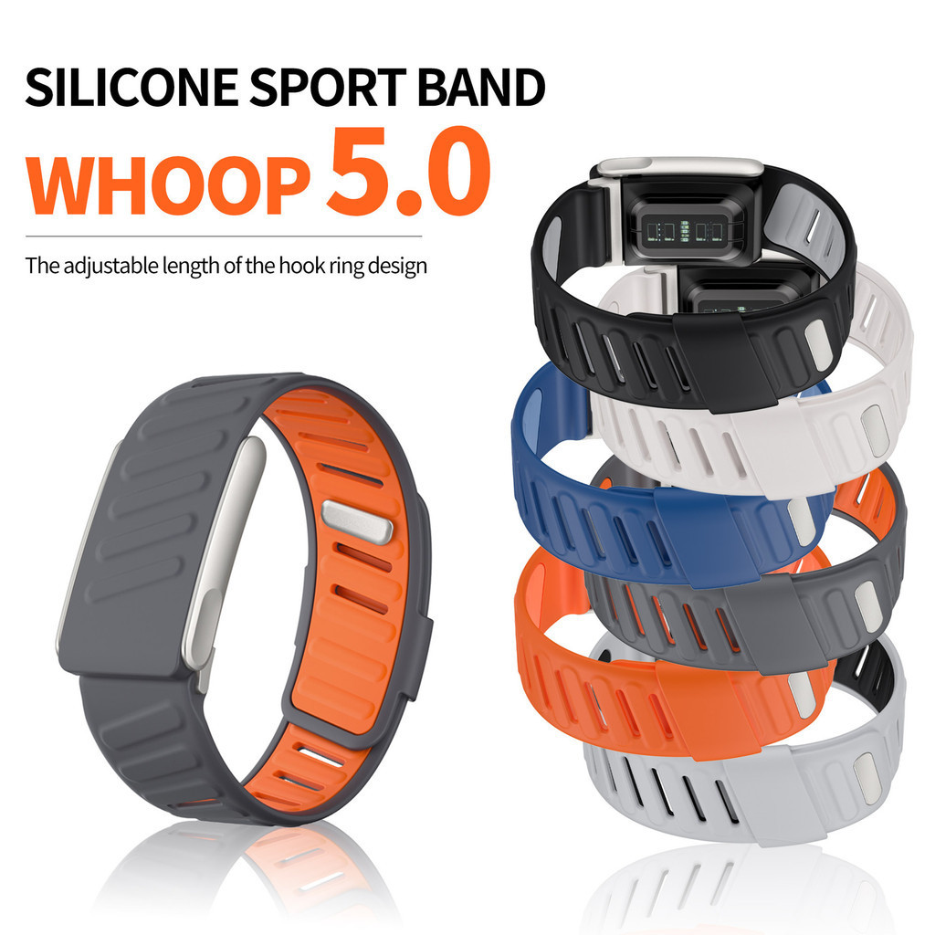 Tali jam Whoop 5 0 Band Band Silikon yang Kompatibel Band Whoop Band Olahraga Band Jam Tangan Pintar