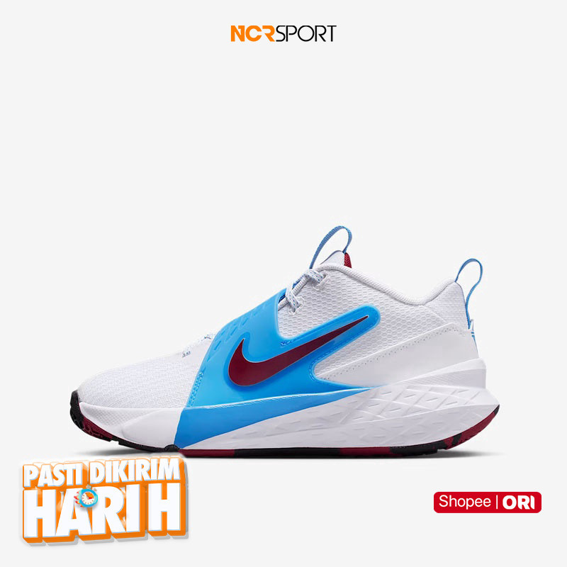 NCR SPORT Sepatu Basket Anak Nike Team Hustle D 11 Gs University Blue Original Hf6279-102
