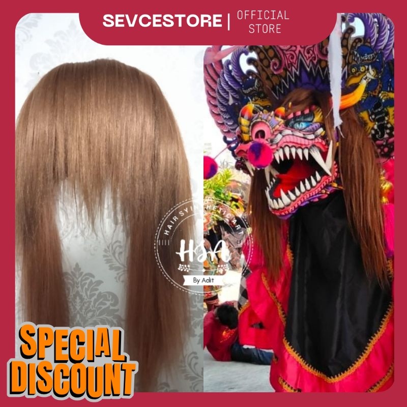 rambut barongan/bando barongan rambut sintetis BR