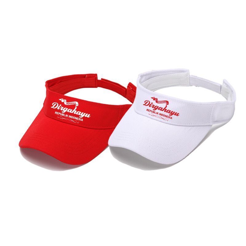 Topi Golf Senam Merah Putih Indonesia Dirgahayu 17 Agustus Topi Olahraga Pria wanita